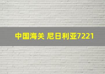 中国海关 尼日利亚7221